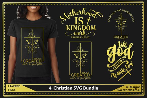 4 Christian SVG Bundle: T-Shirt Graphics Review