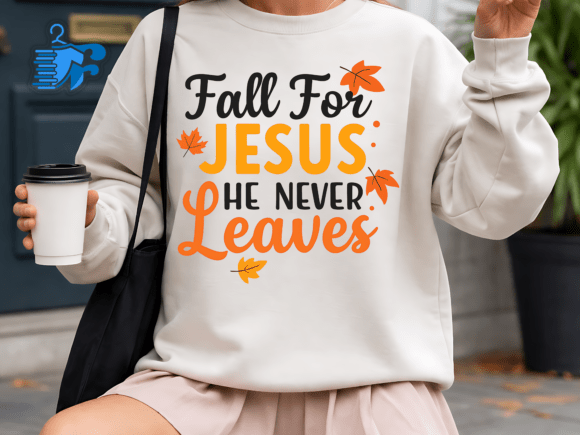 Christian Fall Jesus SVG: Graphics & T-Shirt Designs