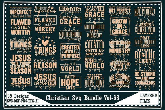 Christian Svg Bundle Vol-68: T-Shirt Designs & Graphics Review