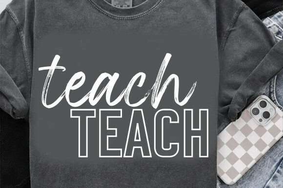 Christian Teacher SVG Faith Teach Love Graphics for T-Shirt Designs