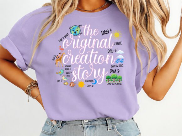 Creation Story T-Shirt Graphics for Designers