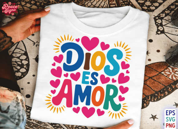Dios Es Amor Svg: Bible Verse Graphics for T-Shirt Designs