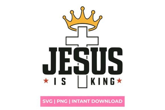 Jesus is King Cross and Crown SVG Review