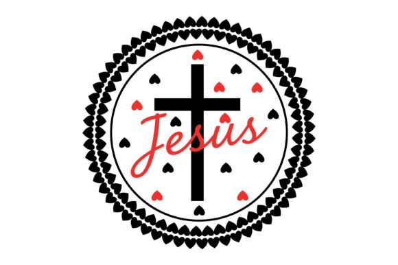 Jesus Love Cross Emblem: T-Shirt Graphics for Sellers