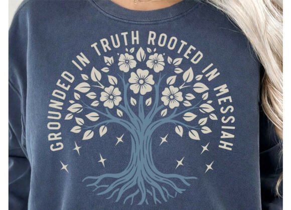 Rooted in Messiah T-Shirt Christian