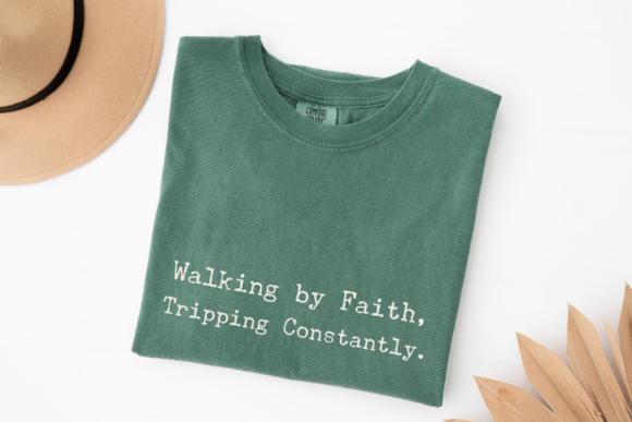 Walking by Faith Christian Svg Graphics Freebies