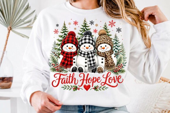 Winter Christian Faith Hope Love Graphics & T-Shirt Designs